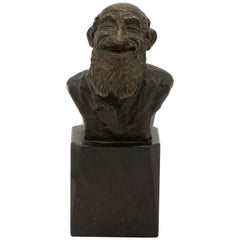 Antique Late 19th Century Austrian Bronze of a Bearded Jew