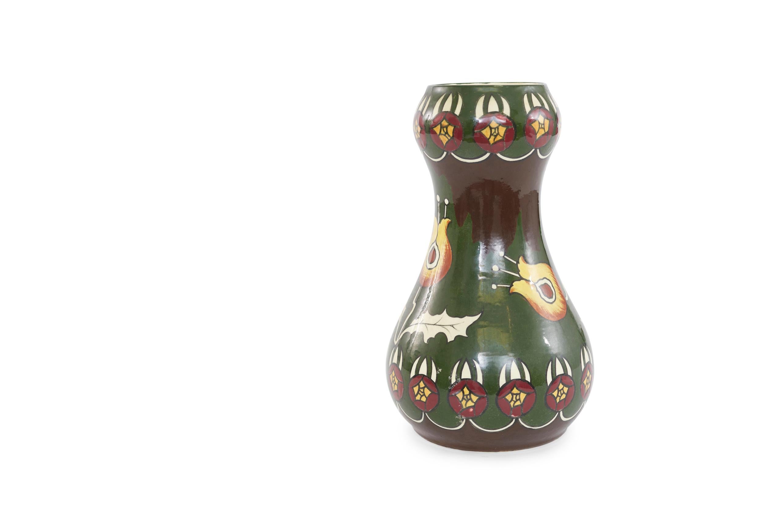Glazed Late 19th Century Austrian Porcelain Vase For Sale