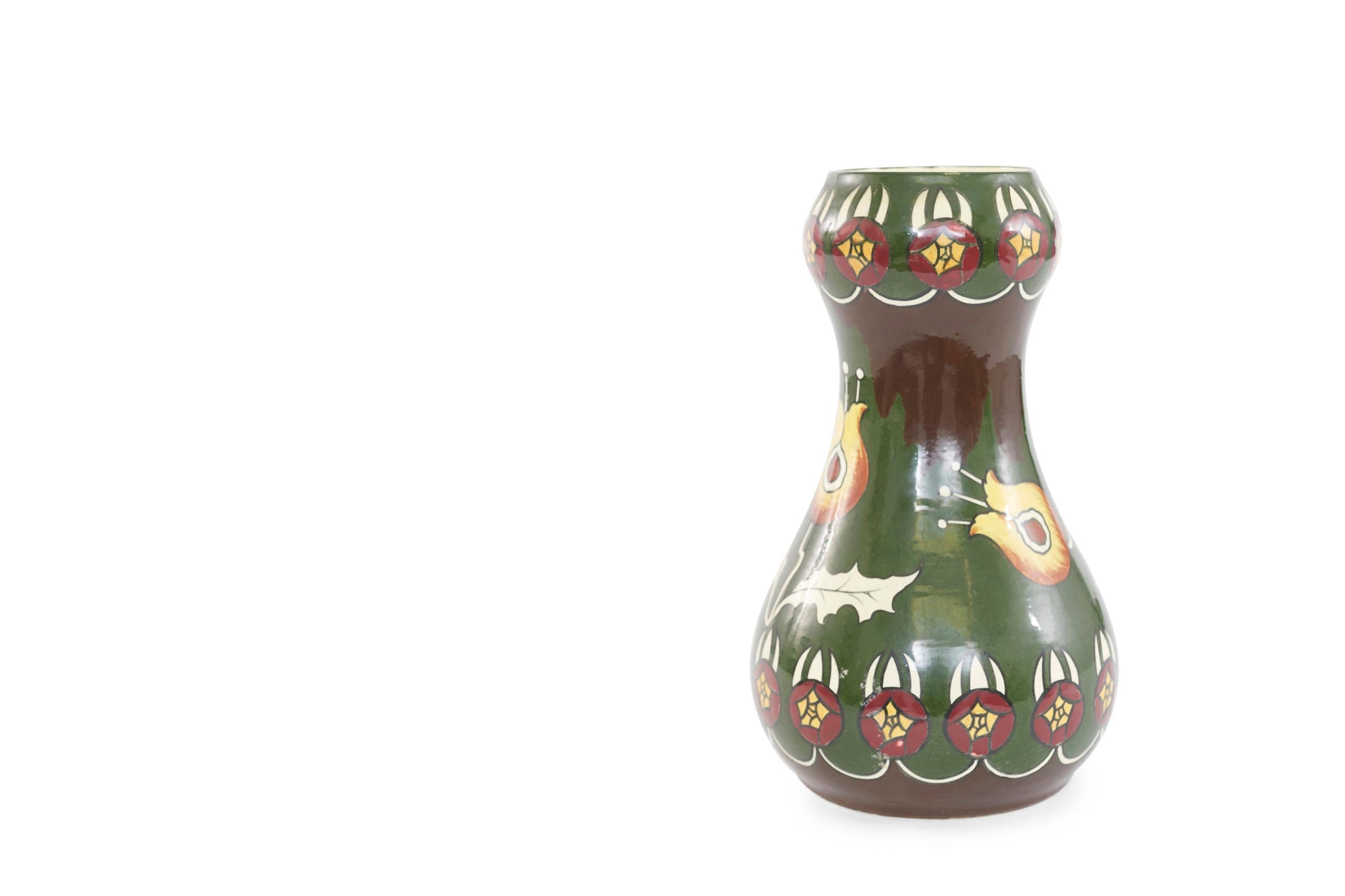 Late 19th Century Austrian Porcelain Vase In Good Condition For Sale In Tarry Town, NY