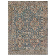 Late 19th Century Authentic Handwoven Persian Sultanabad Wool Rug