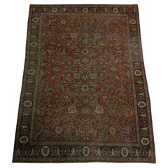 Antique late-19th Century Authentic Tribal Persian Tabriz Carpet