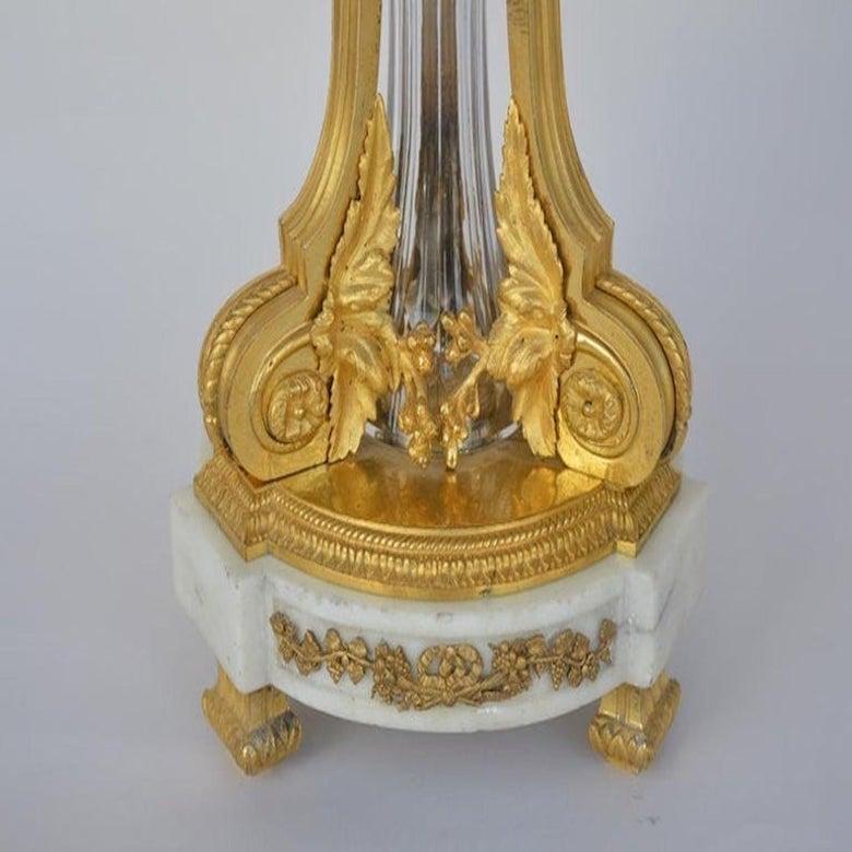 Late 19th Century Baccarat D'ore Bronze and Glass Center Piece For Sale 2