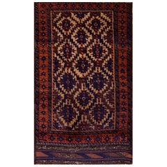 Tappeto Baluch della fine del XIX secolo ( 2'7" x 4' 1" - 78 x 124 cm )