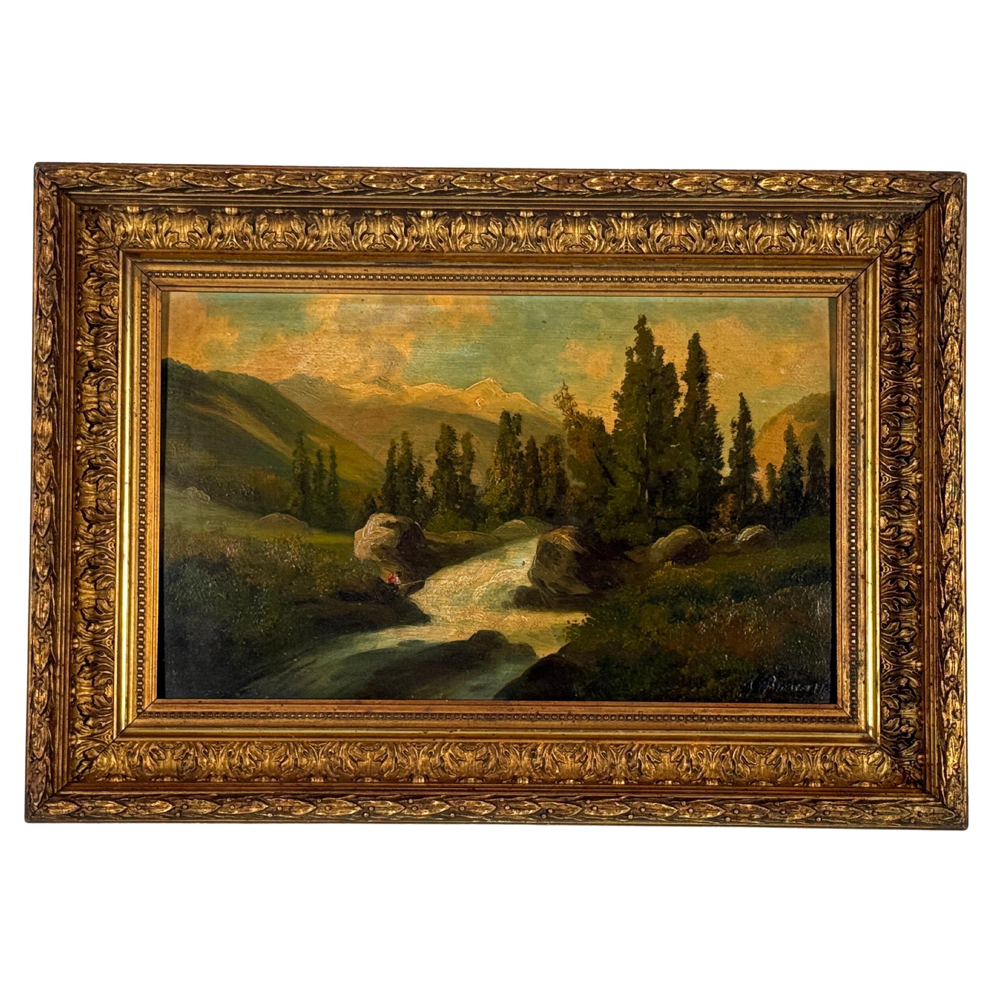 Late 19th Century Barbizon Style Landscape