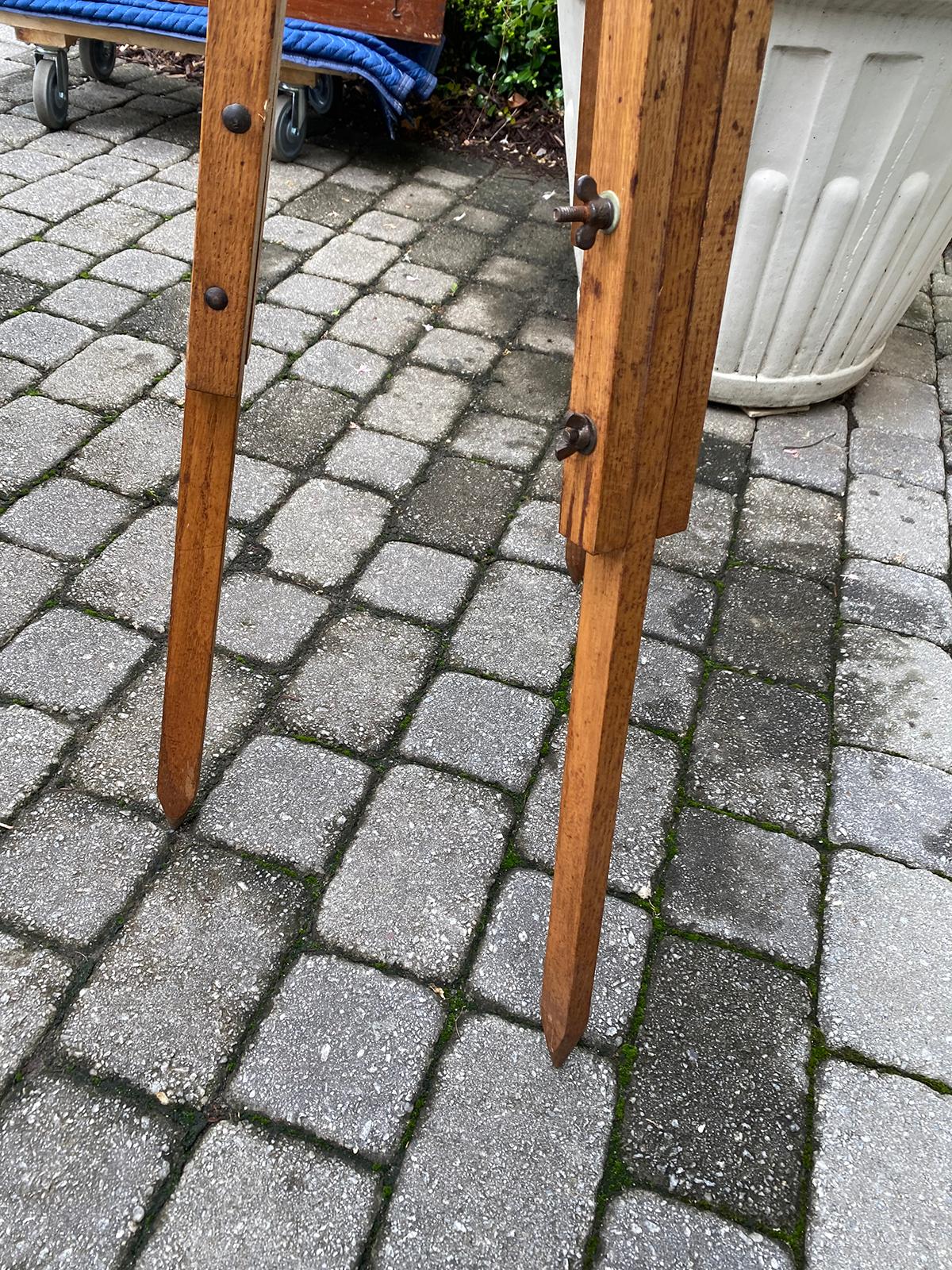 Late 19th Century Bardou & Son Paris Brass Telescope with GB Trademark on Tripod For Sale 7