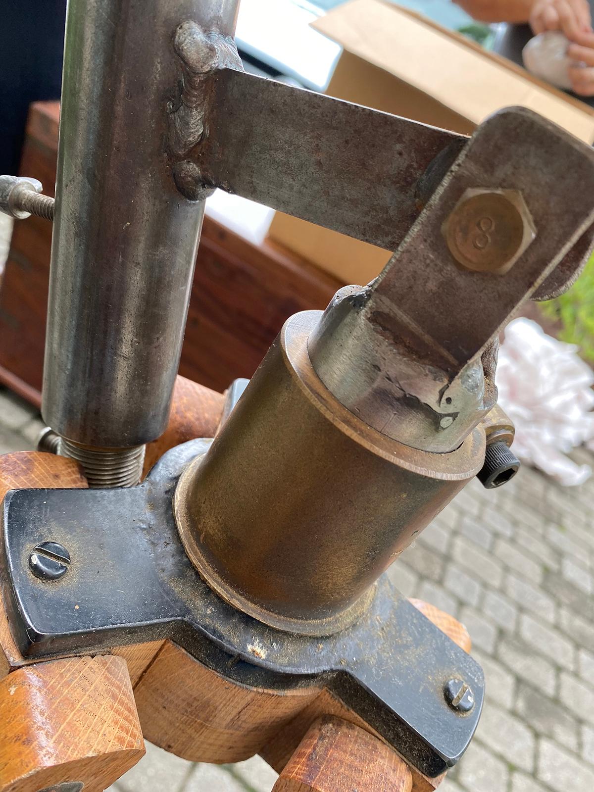 Late 19th Century Bardou & Son Paris Brass Telescope with GB Trademark on Tripod For Sale 8