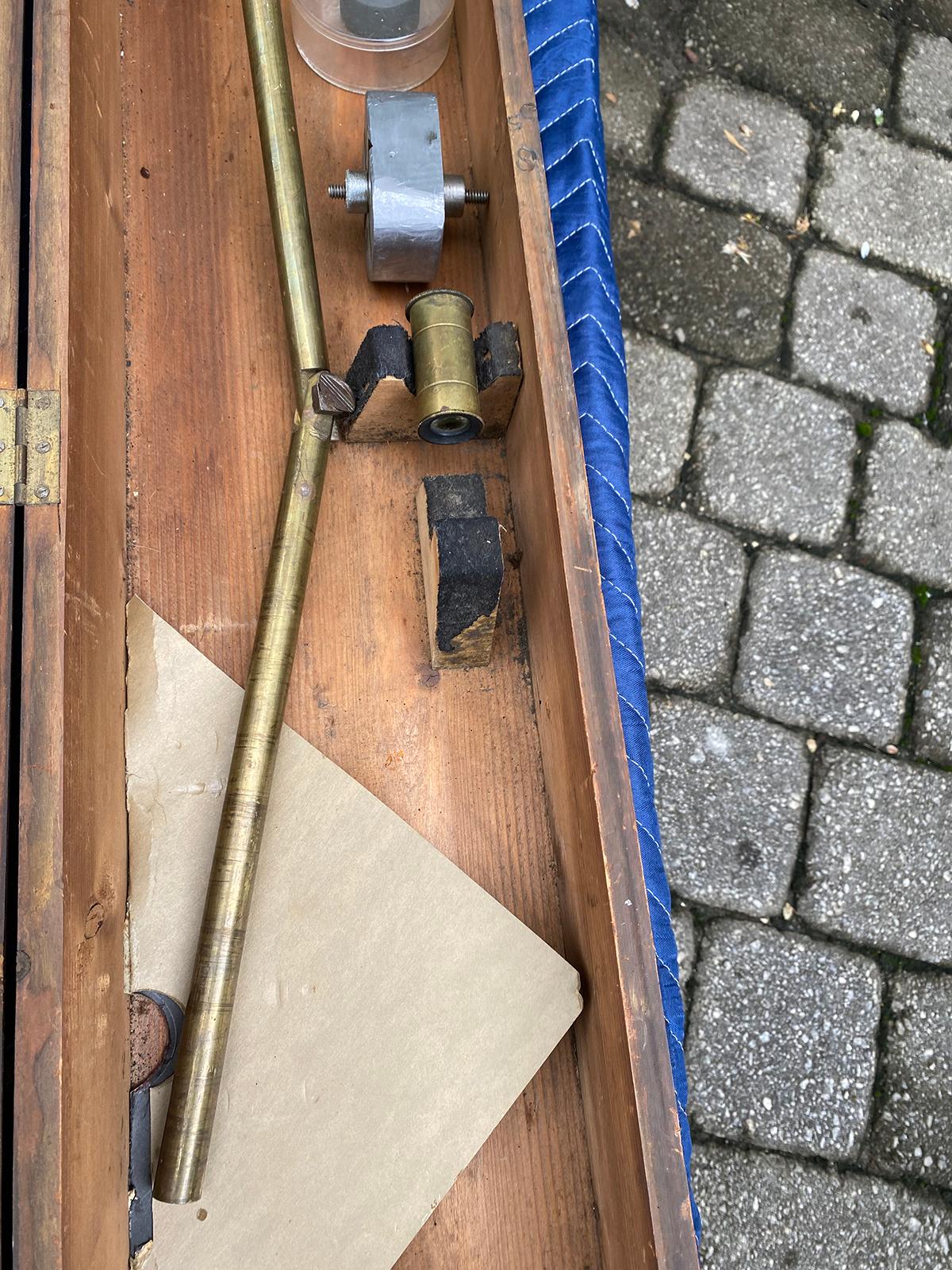 Late 19th Century Bardou & Son Paris Brass Telescope with GB Trademark on Tripod For Sale 11