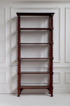 Late 19th Century Barley Twist Bookcase