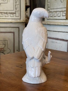 Late 19th Century Berlin KPM Porcelain Parrot Figurine