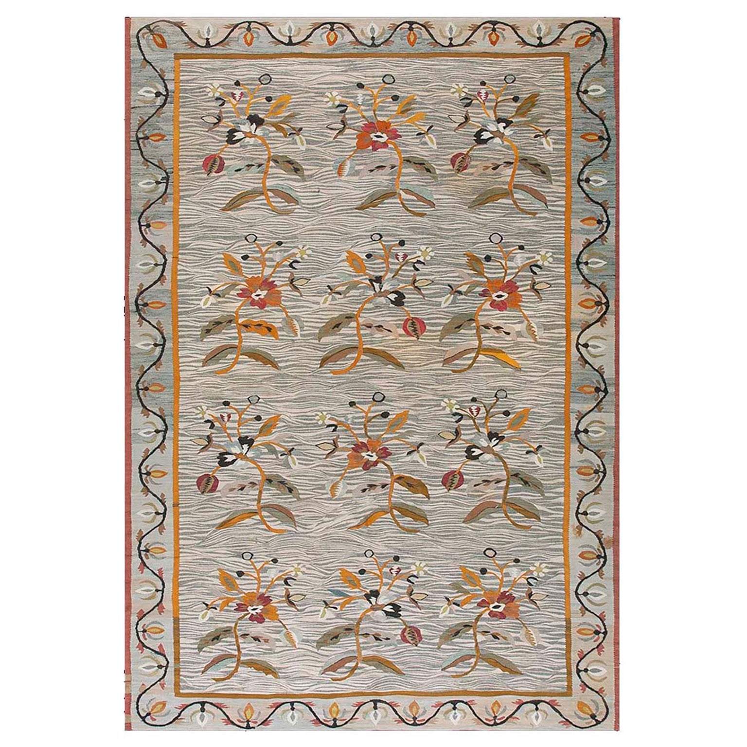 Tessitura piatta besserabica della fine del XIX secolo  ( 6'8" x 9''9" - 203 x 297 ) in vendita
