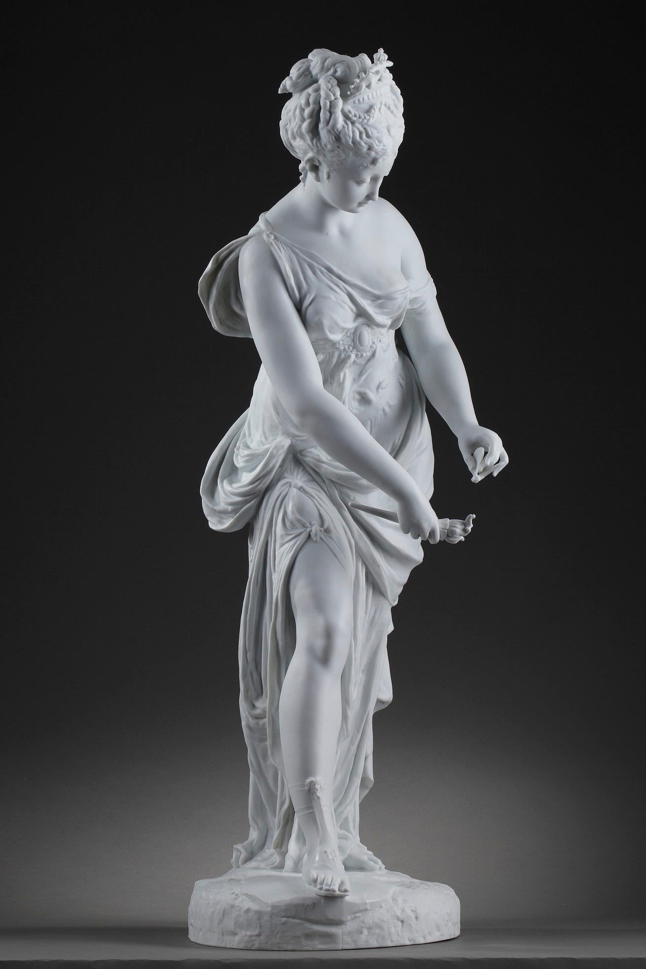 Neoclassical Revival Late 19th Century Bisque Figure Psyche