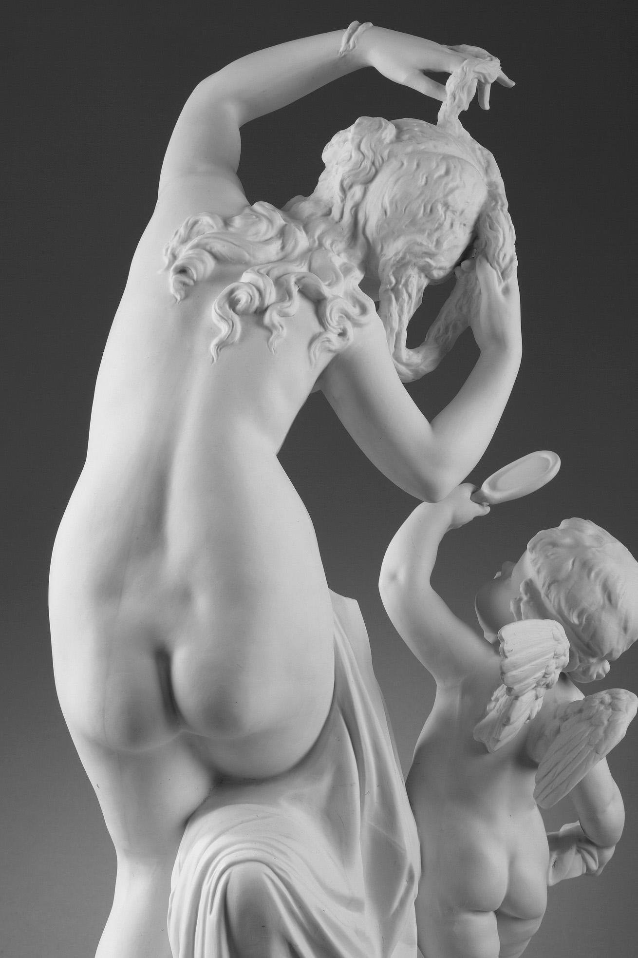 Late 19th Century Bisque Group Cupid and Psyche 5