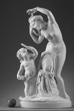 Late 19th Century Bisque Group Cupid and Psyche