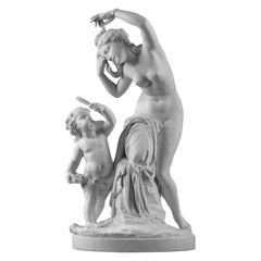 Late 19th Century Bisque Group Cupid and Psyche