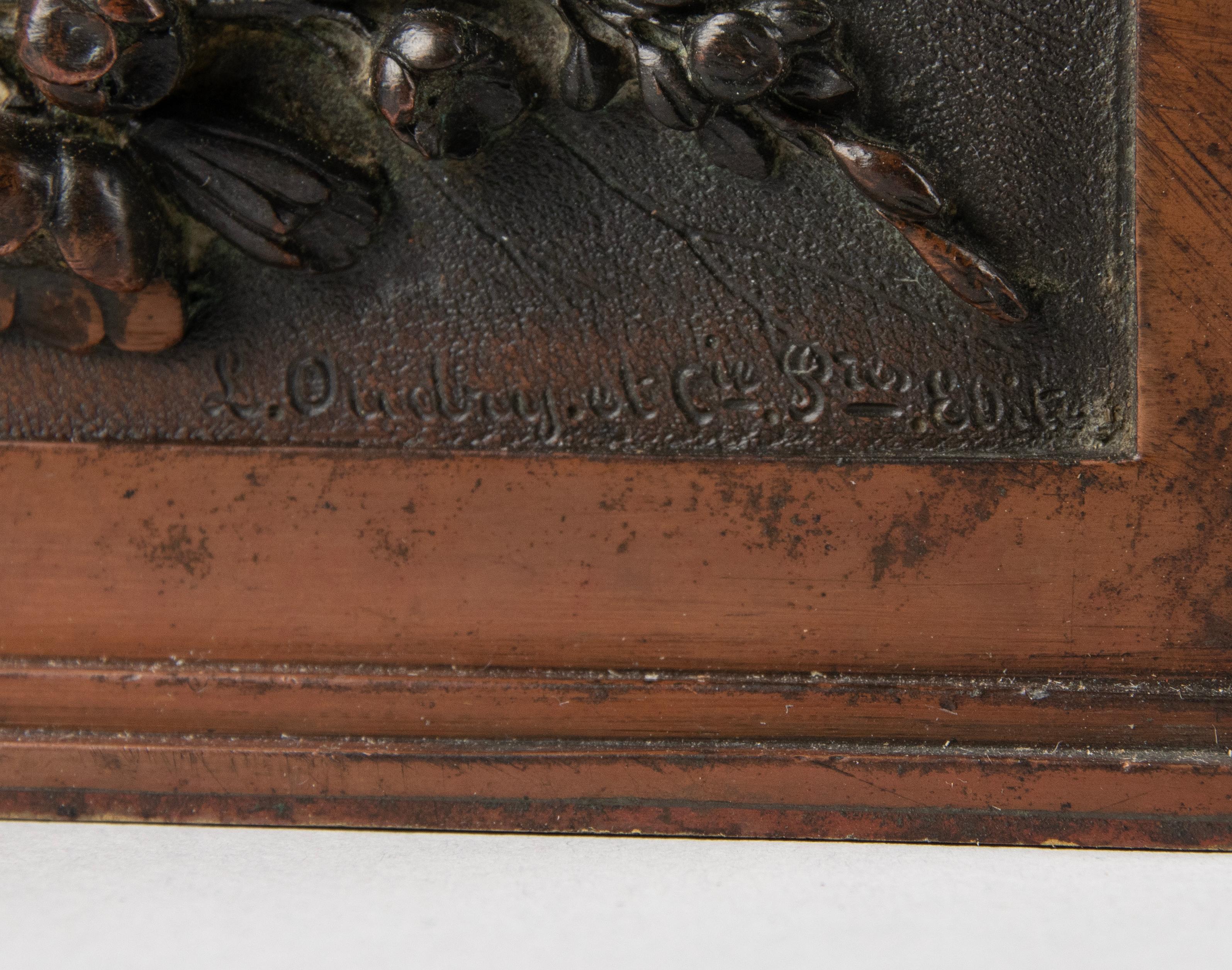 Late 19th Century Black Forest Bronze Decorative Box by Leopold Oudry & Cie. In Good Condition For Sale In Casteren, Noord-Brabant