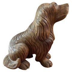 Escultura de perro de la Selva Negra de finales del siglo XIX, década de 1890