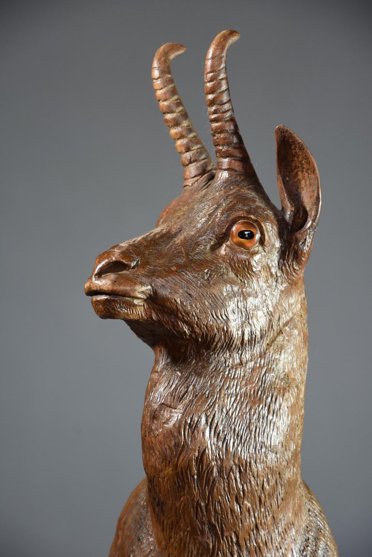 Late 19th Century Black Forest Finely Carved Linden Wood Figure of a