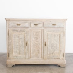 Late 19th Century Bleached Oak Buffet