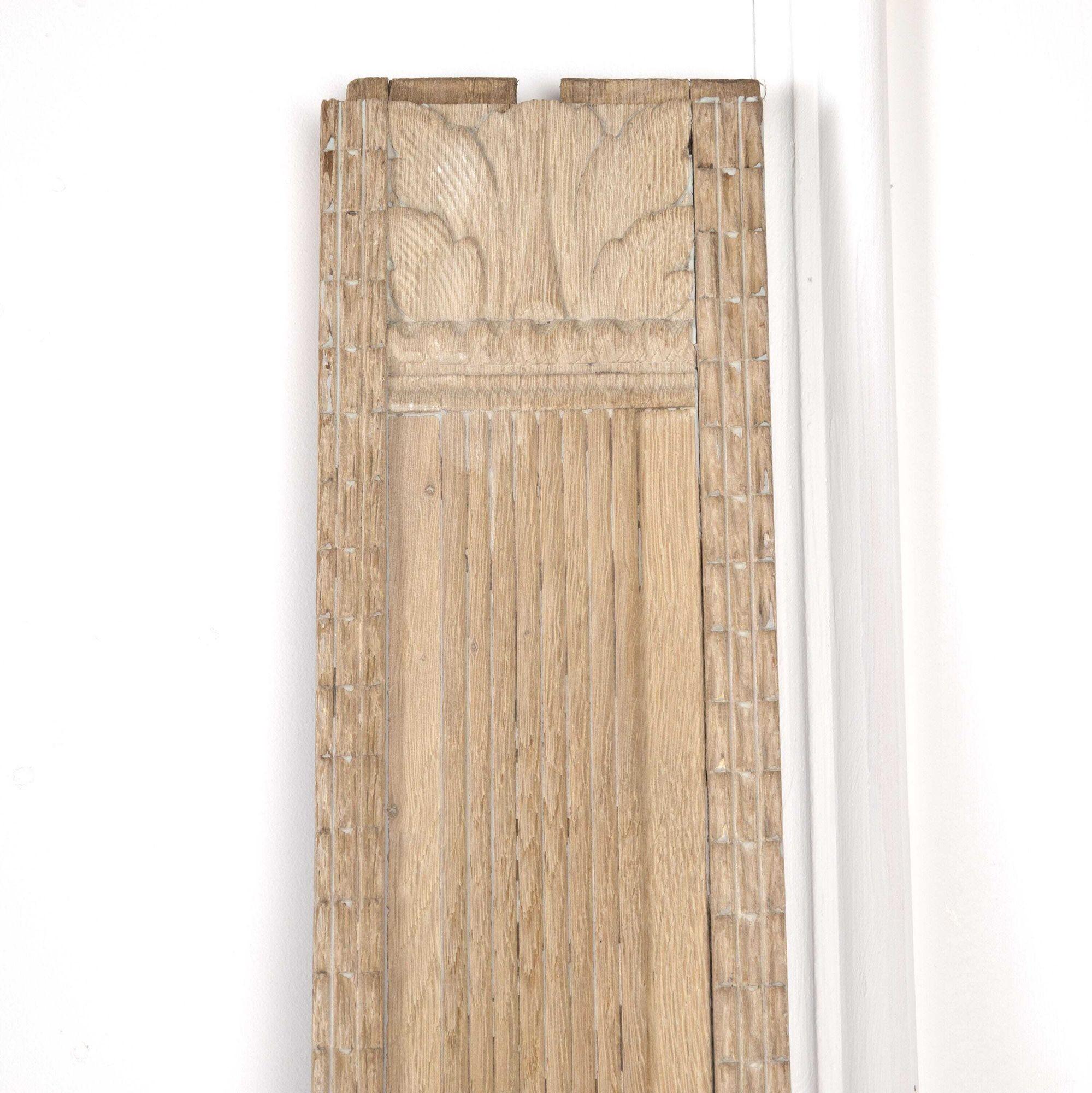 French Late 19th Century Bleached Oak Kingsize Normandy Marriage Bed