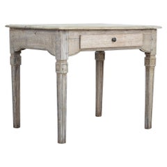 Late 19th Century Bleached Oak Table