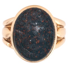 Late 19th Century Bloodstone Signet Ring