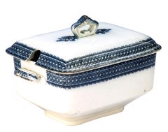 Late 19th Century Blue and White Soup Tureen