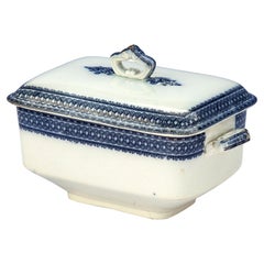 Late 19th Century Blue and White Soup Tureen
