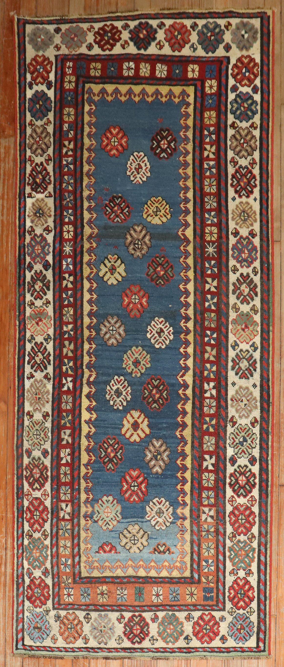 A late 19th-century Caucasian Tribal Talish Runner

Measures: 2'11