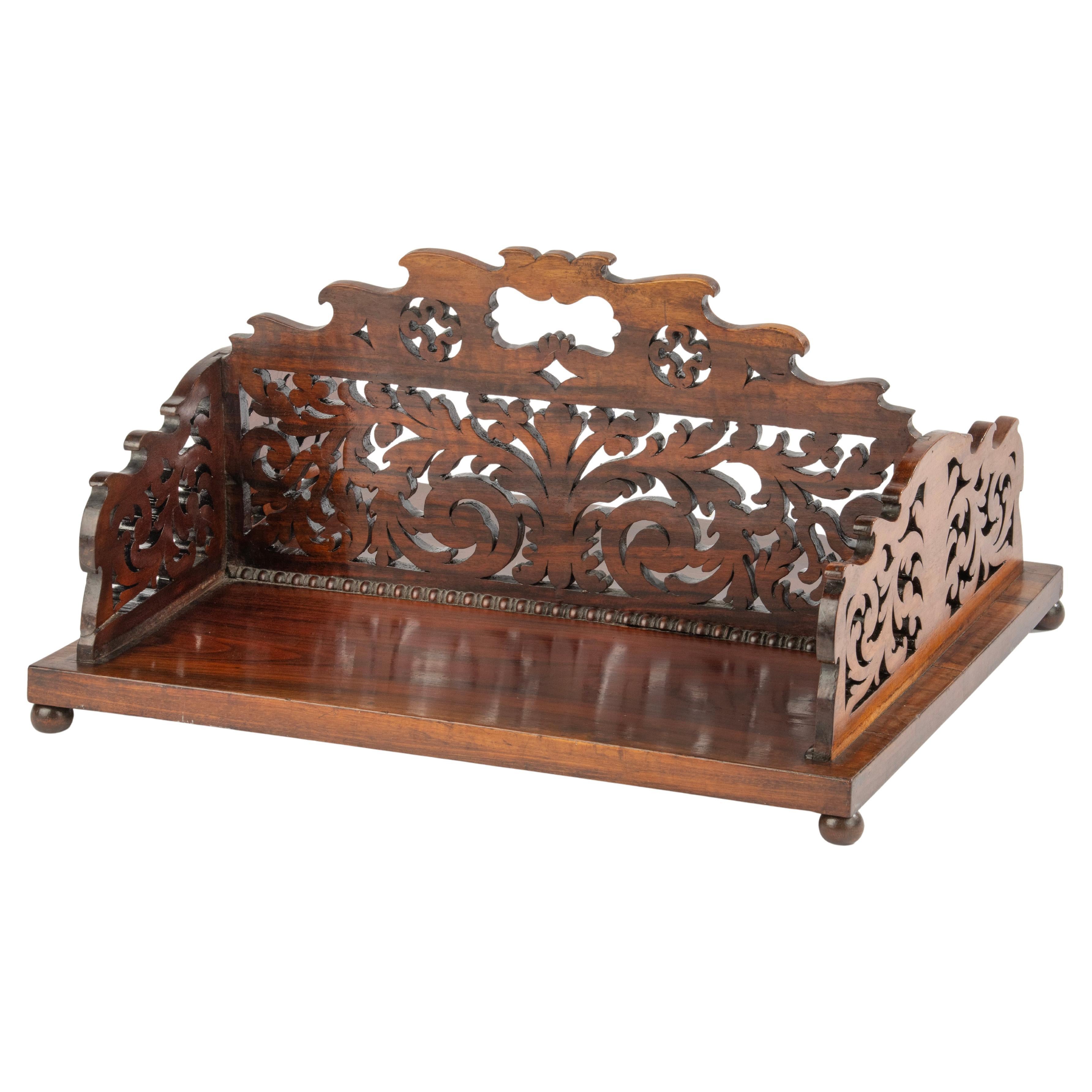 Late 19th Century Book Rack - Double Sided - Victorian