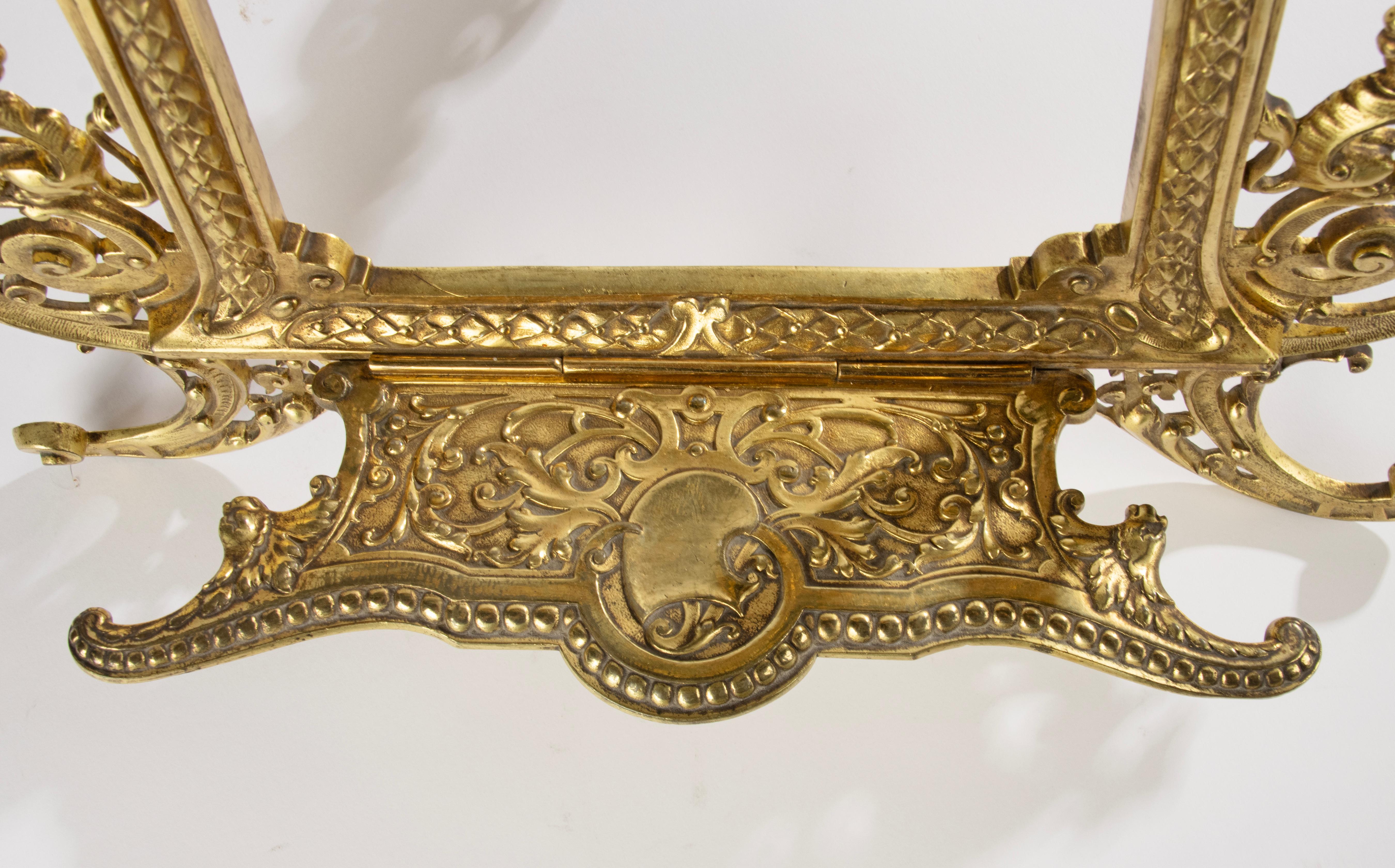 Bibliothèque de la fin du XIXe siècle - Bronze doré - Style Renaissance - Grand modèle en vente 5