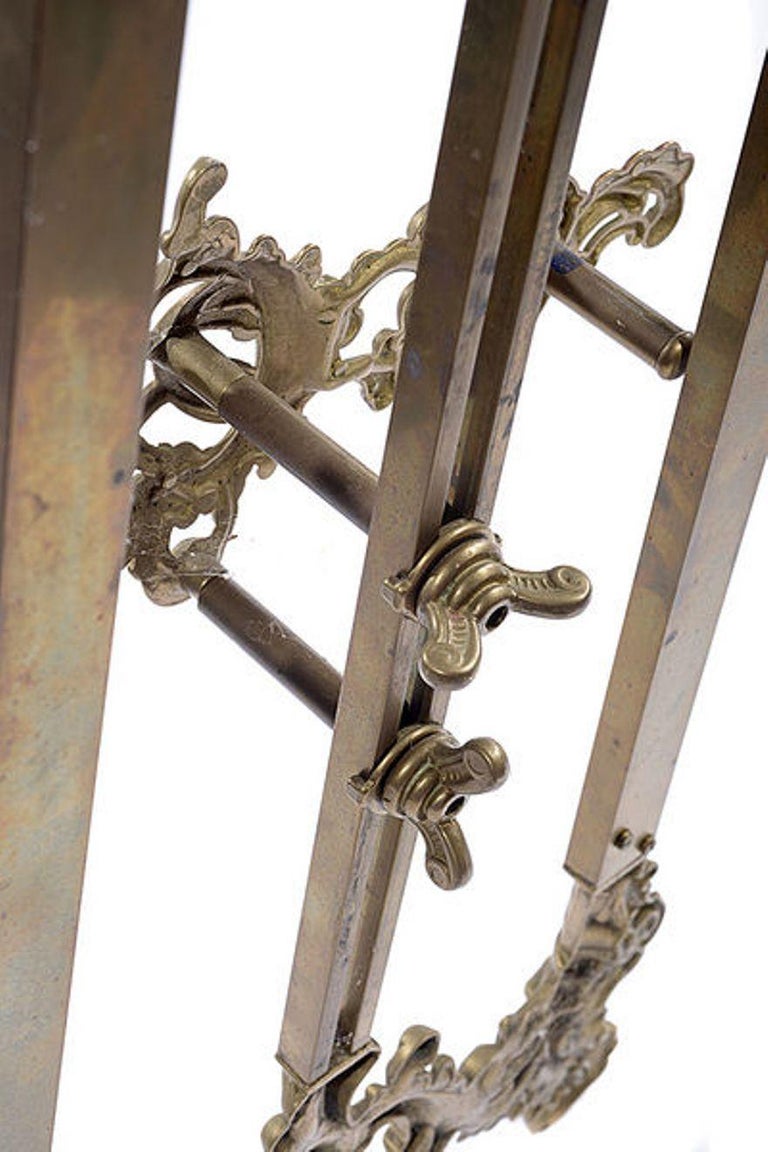 Late 19th Century Brass Gallery Easel For Sale at 1stDibs