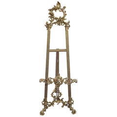 Late 19th Century Brass Gallery Easel