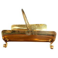 Late 19th Century Brass Log Holder