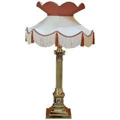 Late 19th Century Brass Table Lamp