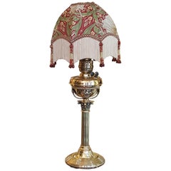 Late 19th Century Brass Table Oil Lamp
