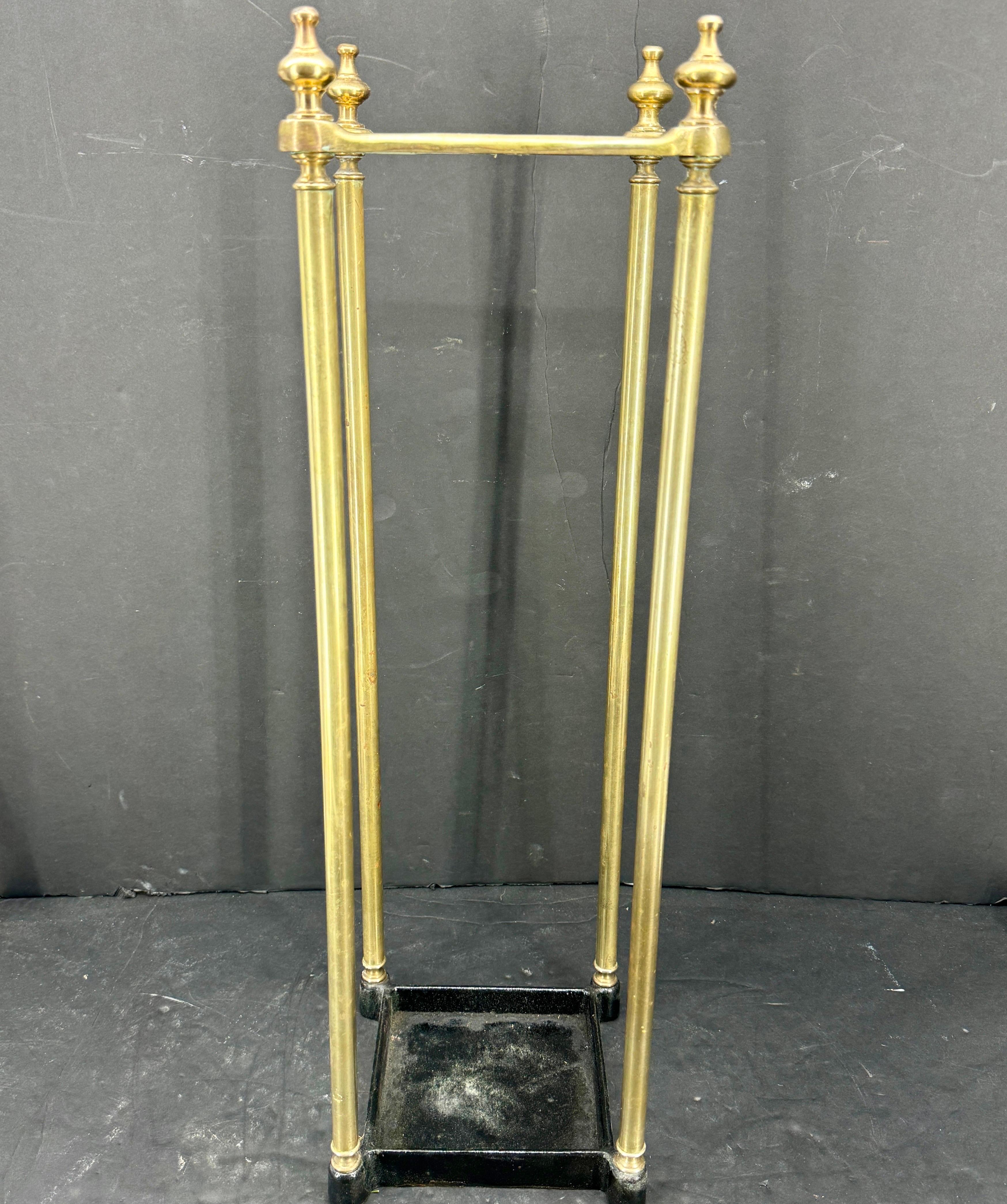 Late 19th Century Brass Umbrella Cane Stand, England 5