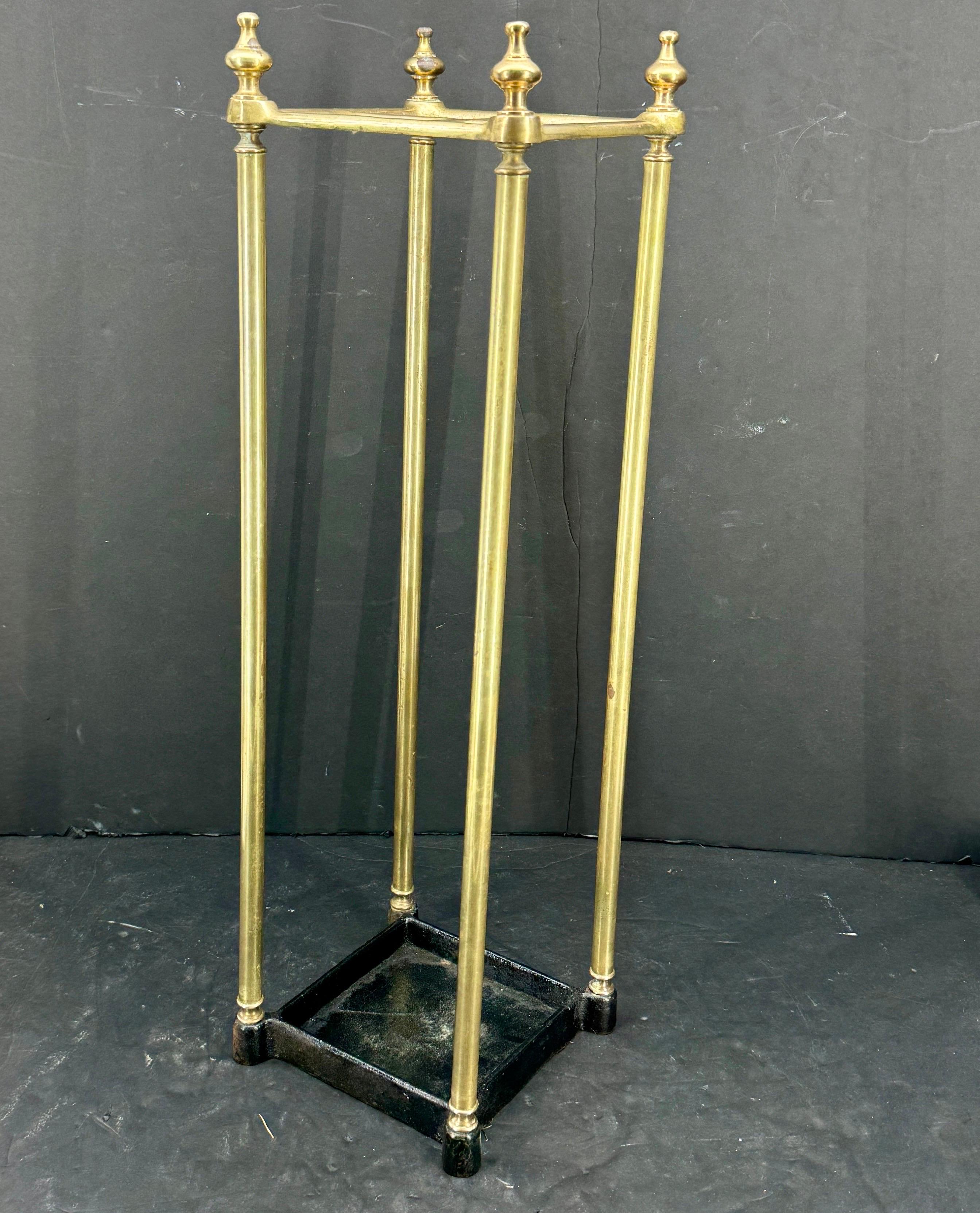 Late 19th Century Brass Umbrella Cane Stand, England 6