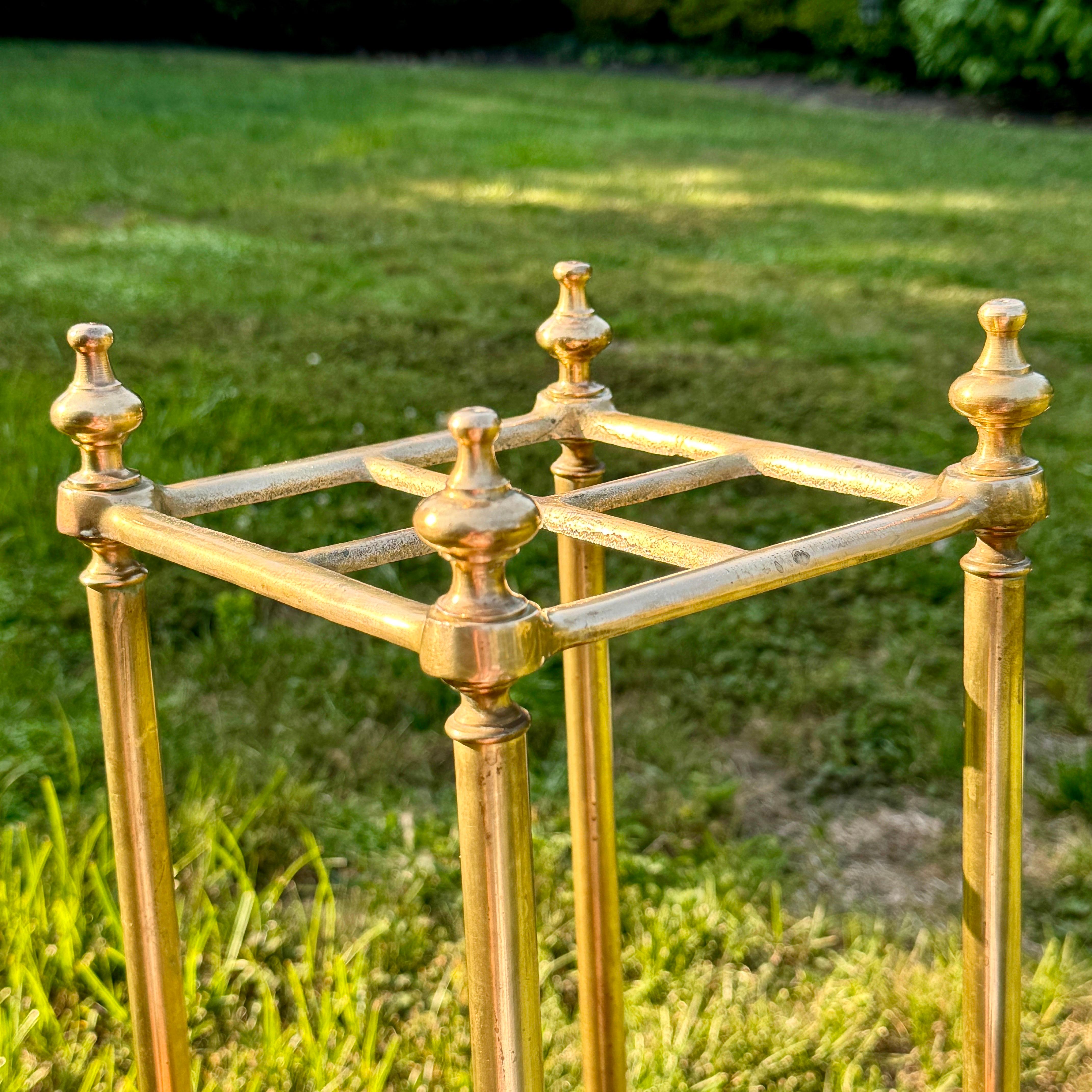 Late 19th Century Brass Umbrella Cane Stand, England In Good Condition In Haddonfield, NJ