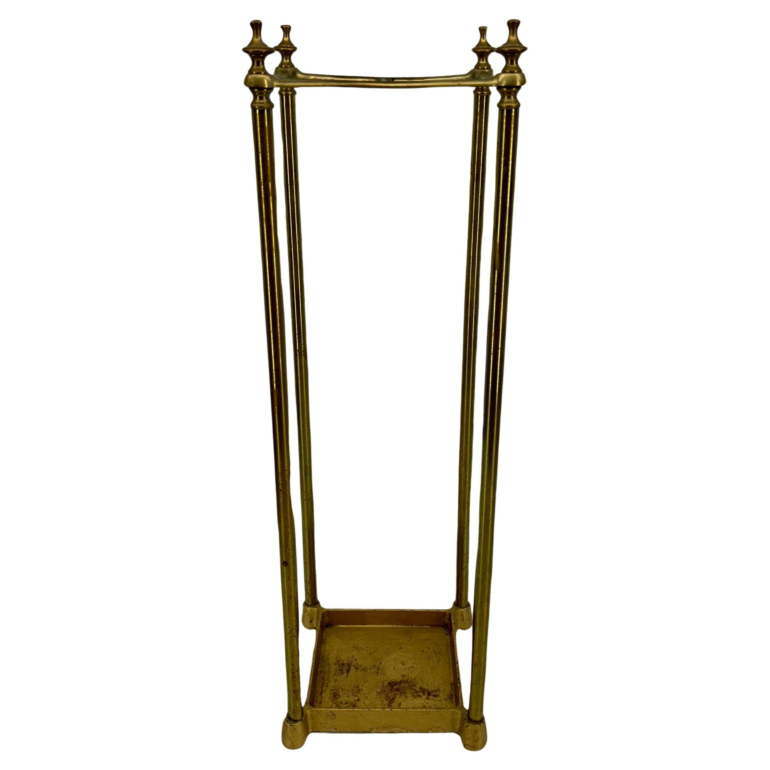 English Oak Barley Twist Umbrella Stand, Late 19th Century at 1stDibs