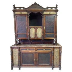 Late 19th Century Brasserie Buffet Signed Jacob Josef Kohn, 1890s