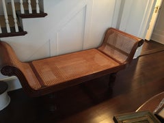 Late 19th Century British Colonial Caned Settee