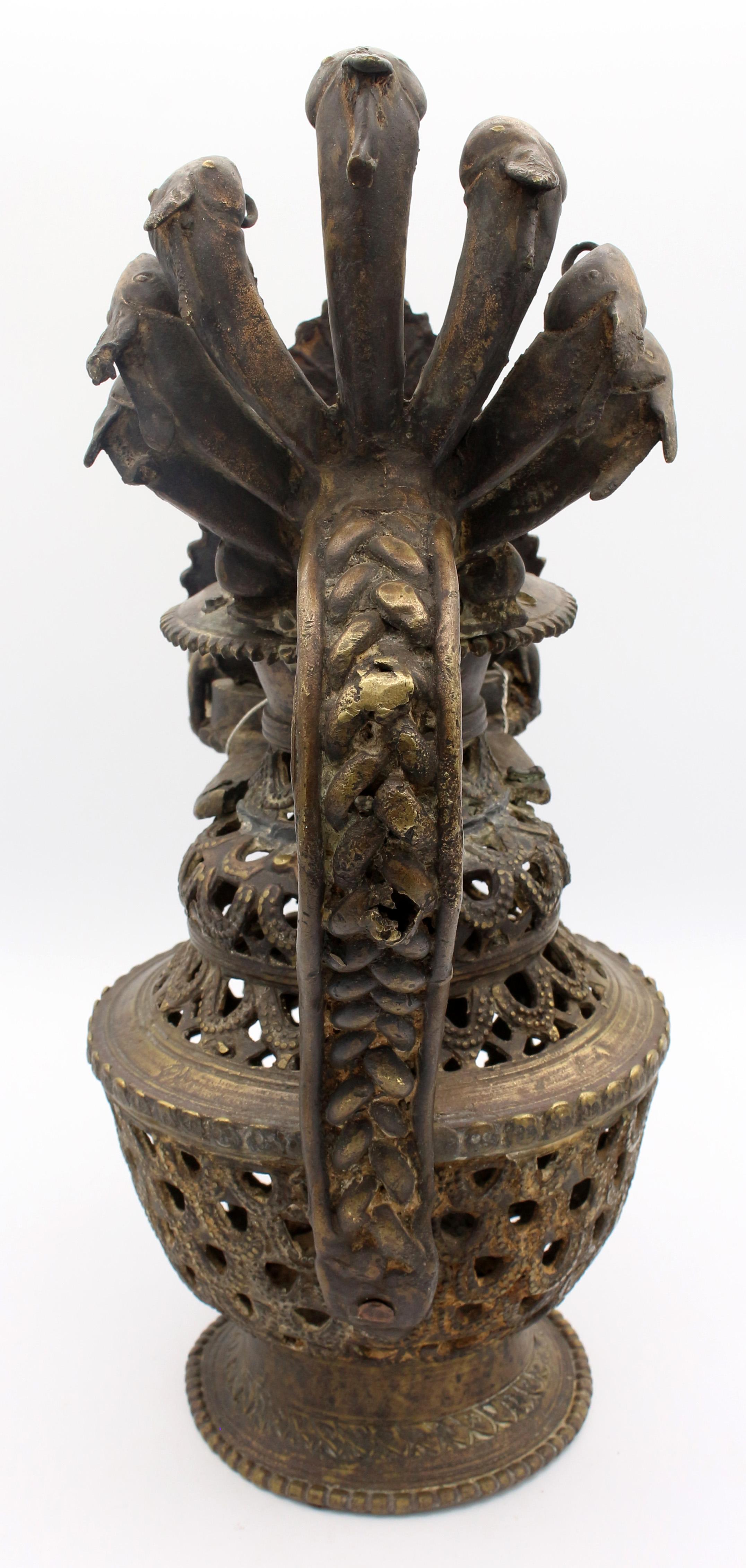 Victorian Late 19th Century Bronze Altar of Shiva For Sale