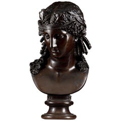 Late 19th Century Bronze Bust of Ariadne F Barbedienne