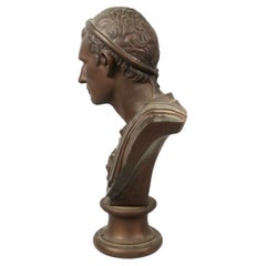 Late 19th Century Bronze Bust of Caesar