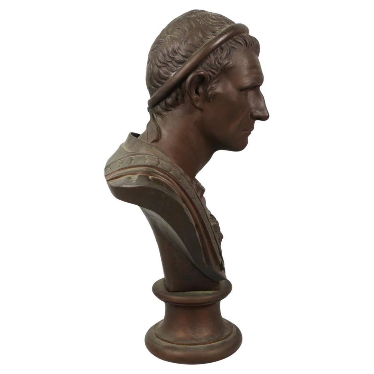 Bronzebüste von Caesar aus dem späten 19. Jahrhundert (Neoklassisch) im Angebot