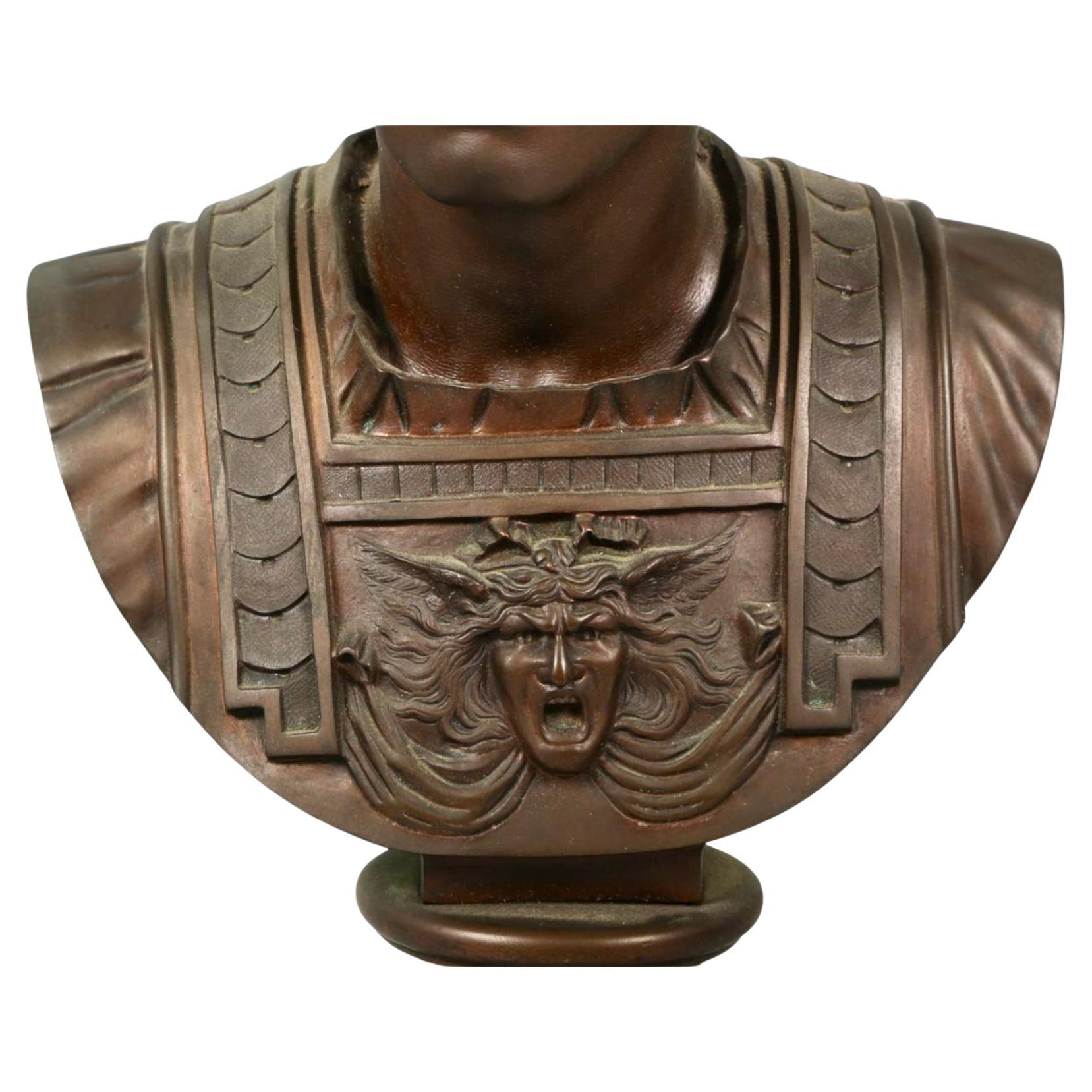 Bronzebüste von Caesar aus dem späten 19. Jahrhundert im Angebot 1