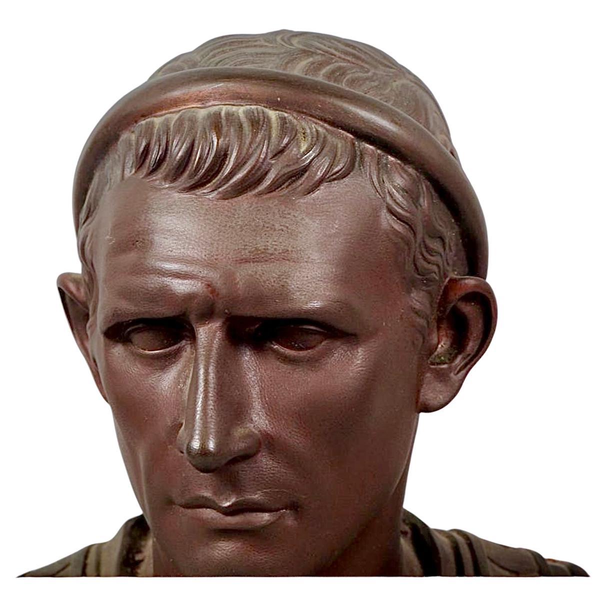 Bronzebüste von Caesar aus dem späten 19. Jahrhundert im Angebot 2