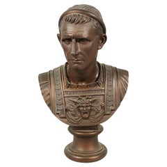 Late 19th Century Bronze Bust of Caesar