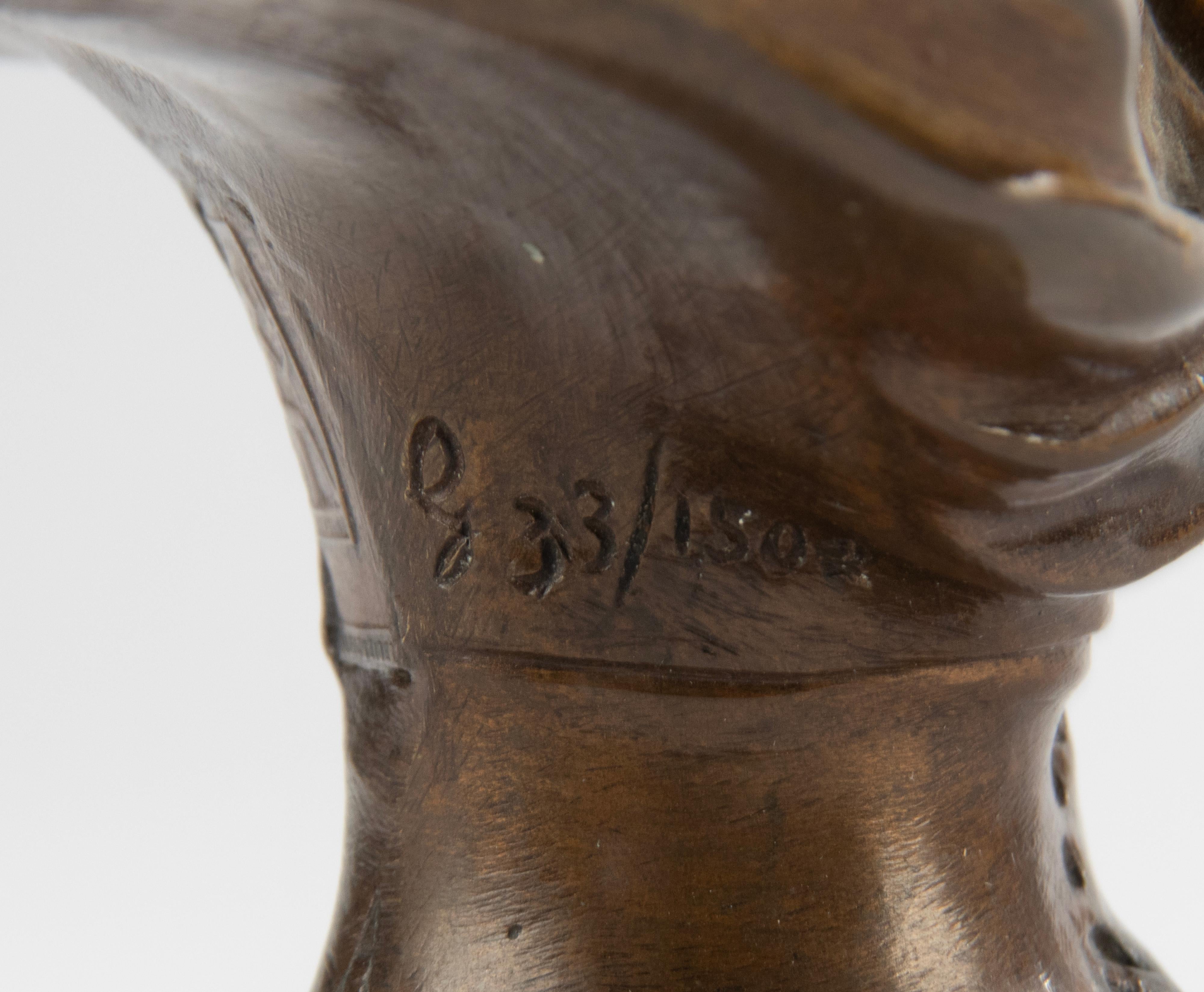Late 19th Century Bronze Bust of Cupid by Agathon Léonard For Sale 4