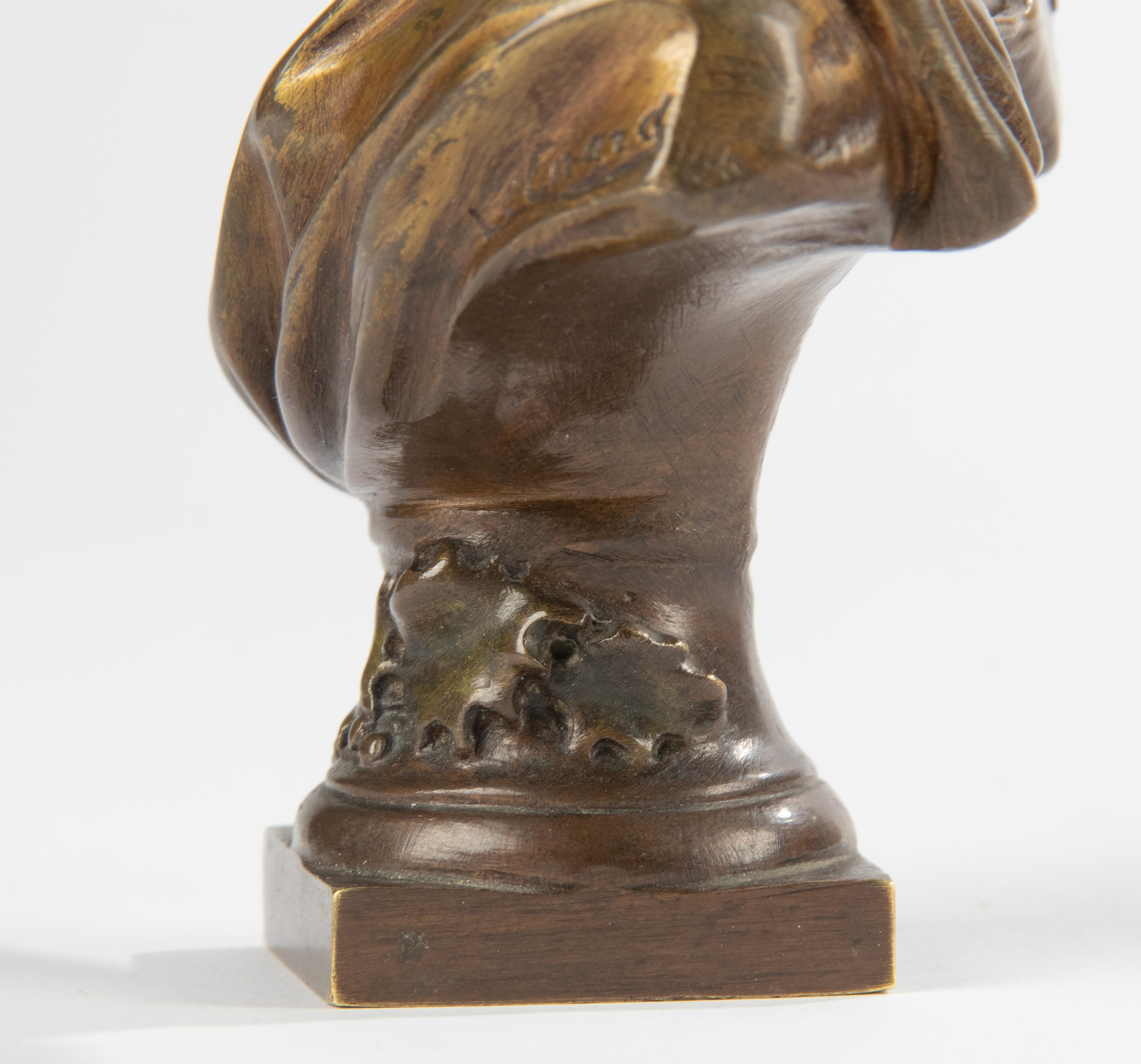 Late 19th Century Bronze Bust of Cupid by Agathon Léonard For Sale 2